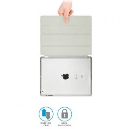 Macally SmartMate - кейс за iPad 2 (съвместим с Apple Smart cover) - прозрачен  2
