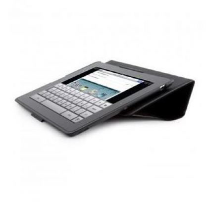 Speck FitFolio Cover - хибриден кейс от кожа и полиуретан за iPad 2 (черен)  2