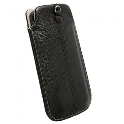 Krusell LUNA POUCH 3XL кожен калъф за Galaxy S3, Samsung Galaxy Nexus и мобилни телефони (черен) 2