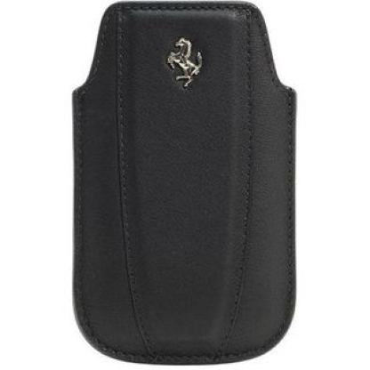 Ferrari Modena Series Pouch - кожен калъф за iPhone 4/4S (черен) 2