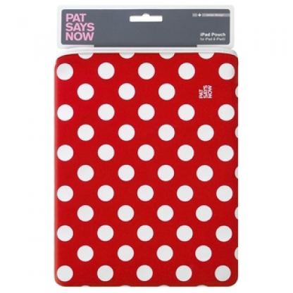 Pat Says Now Pouch Red Polka Dot - неопренов калъф за iPad, iPad 2  3