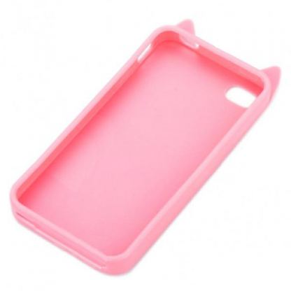 Hello Kitty 2.0 - силиконов калъф за iPhone 4 (розов)  3