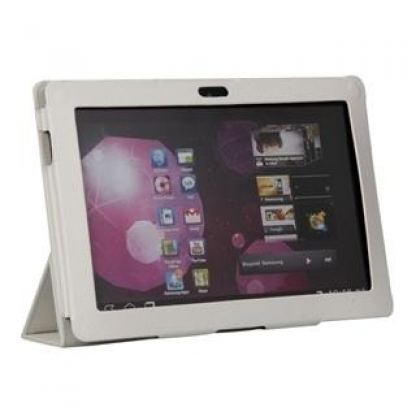 Movie Stand 2.0 - кожен калъф и поставка за Samsung Galaxy Tab 2 (10.1) (бял)  5