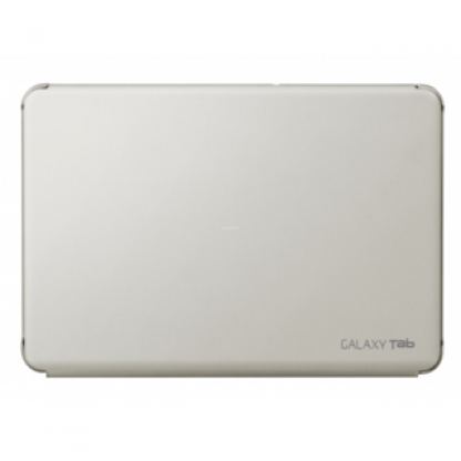 Samsung 10.1 Book Cover Case - хибриден кожен калъф и поставка за Samsung Galaxy Tab 2 (10.1) (бял)  4