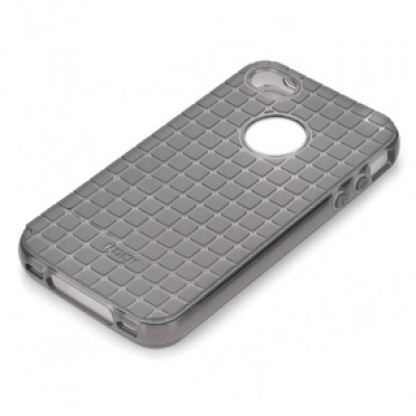 Rock Magic Case - поликарбонатов кейс за iPhone 4/4S (черен-прозрачен)  2