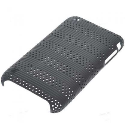 Slider Case - поликарбонатов кейс с поставка за iPhone 3G/3Gs (черен)  4