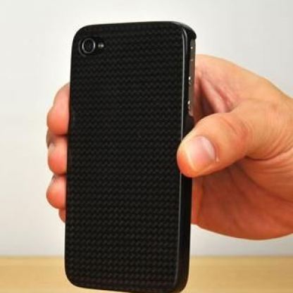 MonCarbone Midnight Black - карбонов кейс за iPhone 4 3