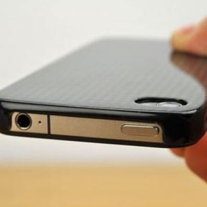 MonCarbone Midnight Black - карбонов кейс за iPhone 4 8