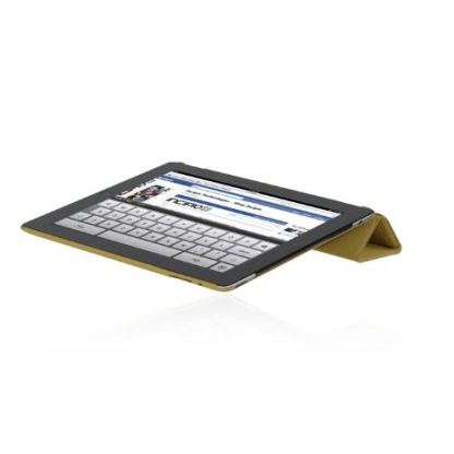 Incipio Smart Feather - кейс за iPad 3 (съвместим с Apple Smart cover) - кремав  2
