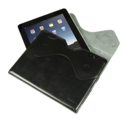 Logic3 Leather Case Stand - кожен калъф и поставка за iPad  2