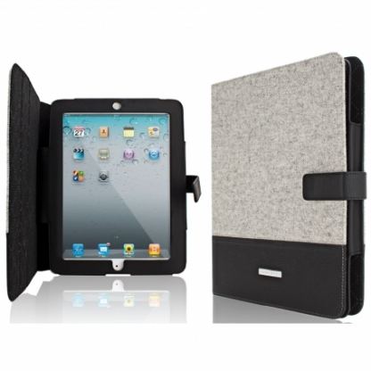HUGO BOSS Iverness - луксозен кожен калъф и поставка за iPad 2/3  2