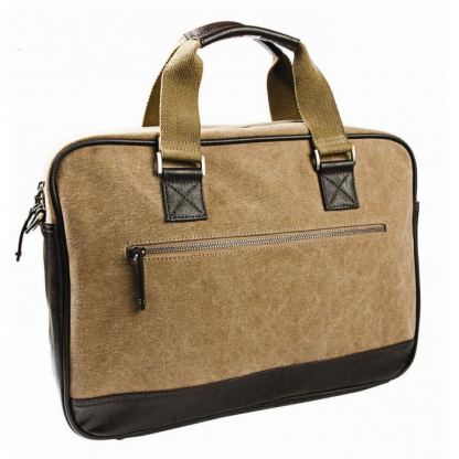 Krusell Uppsala Laptop Bag - кожена чанта за преносими компютри до 16 инча (кафяв)  2