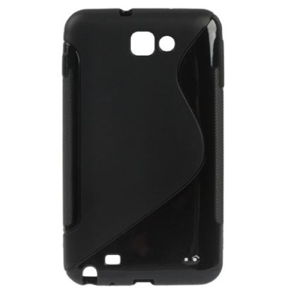 Силиконов калъф за Samsung Galaxy Note N7000 (черен)  2