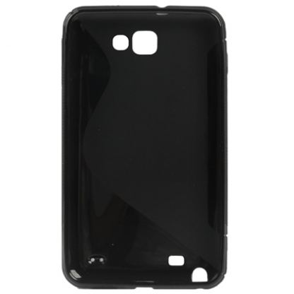 Силиконов калъф за Samsung Galaxy Note N7000 (черен)  3