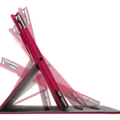 InCase Book Jacket Select - кожен кейс с поставка за iPad 2/3 (лилав)  2