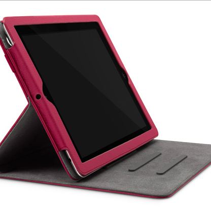 InCase Book Jacket Select - кожен кейс с поставка за iPad 2/3 (лилав)  4