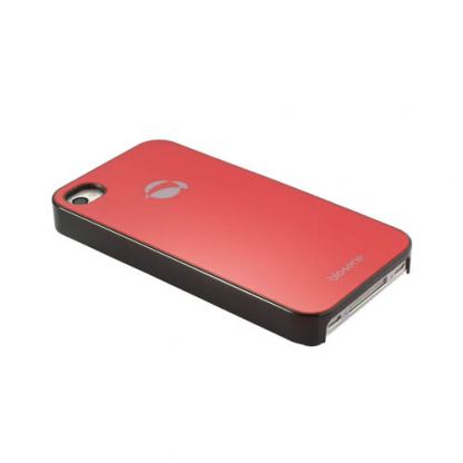 Krusell BioCover - екологично чист поликарбонатов кейс за iPhone 4/4S (червен-лъскав)  3