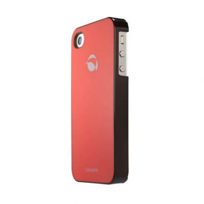 Krusell BioCover - екологично чист поликарбонатов кейс за iPhone 4/4S (червен-лъскав)  4