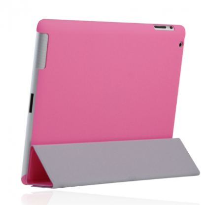Incipio Smart Feather - кейс за iPad 3 (съвместим с Apple Smart cover) - розов  2