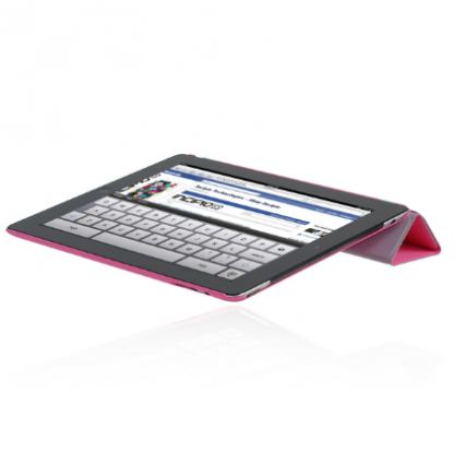 Incipio Smart Feather - кейс за iPad 3 (съвместим с Apple Smart cover) - розов  4