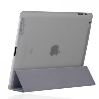Incipio Smart Feather - кейс за iPad 3 (съвместим с Apple Smart cover) - прозрачен (матиран)  2