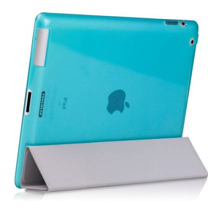 Tunewear Softshell - силиконов калъф (съвместим със Smart Cover) за iPad 2/3 (син)  4