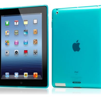 Tunewear Softshell - силиконов калъф (съвместим със Smart Cover) за iPad 2/3 (син)  6