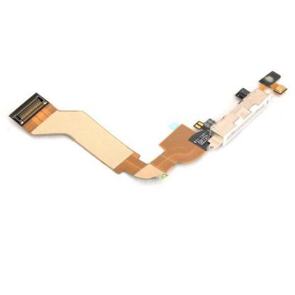 System Connector and Flex Cable - лентов кабел за iPhone 4S (бял)  3