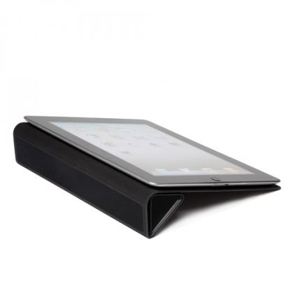 CaseMate Tuxedo Case - тънък кожен кейс и поставка за iPad 2/3  3