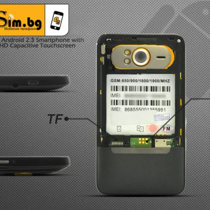 HTC HD Desire реплика, огромен 4.3" екран, Андроид смартфон с две сим карти 8