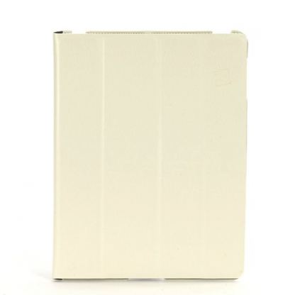 Tucano Cornice Folio Case - кожен кейс с поставка за iPad 2/3 (бял)  2
