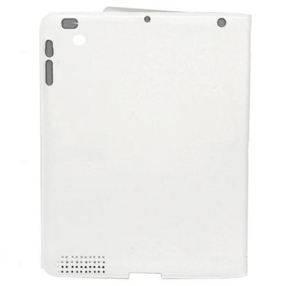Fashion Protective Smart Cover - полиуретанов калъф и поставка за iPad 3 (бял)  2