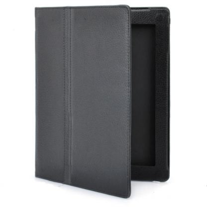 Protective PU case - кожен калъф и поставка с функция Sleep/Wake за iPad 3 и iPad 2  2