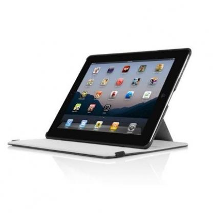 Incipio Slim Kickstand - кожен калъф и поставка за iPad 3  2