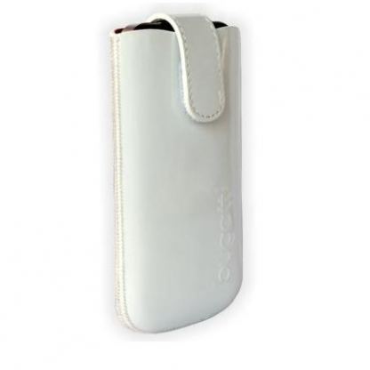 Bugatti Slim Case XL - кожен калъф за Galaxy Nexus, HTC One X и мобилни устройства (бял)  3