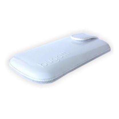 Bugatti Slim Case XL - кожен калъф за Galaxy Nexus, HTC One X и мобилни устройства (бял)  4