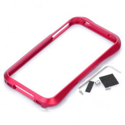 Deff Metal Bumper Cleave - алуминиев бъмпер за iPhone 4/4S (червен) Deff Metal Bumper Cleave - алуминиев бъмпер за iPhone 4/4S (червен)  2