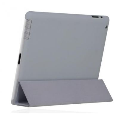 Incipio Smart Feather - кейс за iPad 3 (съвместим с Apple Smart cover) - сив  2