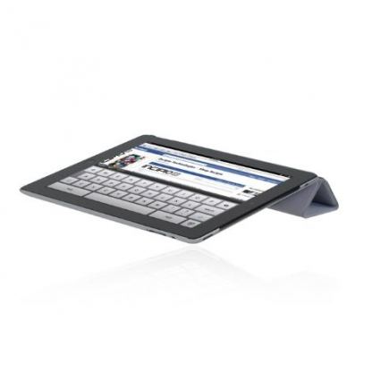Incipio Smart Feather - кейс за iPad 3 (съвместим с Apple Smart cover) - сив  3