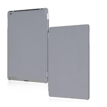 Incipio Smart Feather - кейс за iPad 3 (съвместим с Apple Smart cover) - сив  4