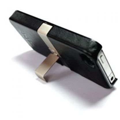 Bugatti ClipCover - твърд кейс с кожено покритие за iPhone 4  2