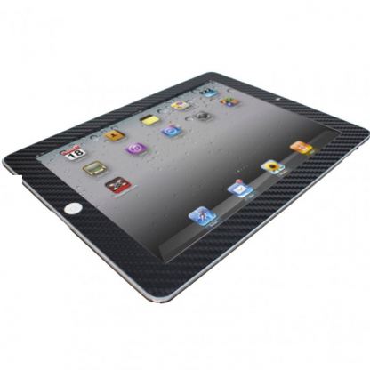 xGear ExoSkin Carbon - комплект карбоново фолио за iPad 3/2 и iPhone 4/4S (предно+задно) - черен  2