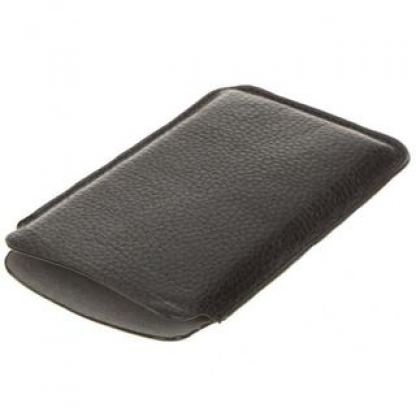 Slim Leather Pouch - кожен калъф за Samsung Galaxy S2 i9100 (черен)  2