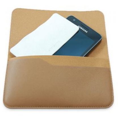 Samsung кожен калъф за i9100 Galaxy S2 (кафяв)  2