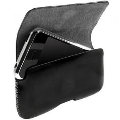 Krusell HECTOR XL - кожен калъф за Samsung Galasy SII, HTC Desire, HD7 и мобилни телефони (черен)  4