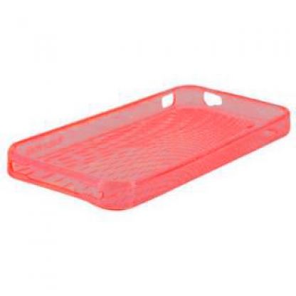 Tree Silicone Case - силиконов калъф за iPhone 4 (червен)  3