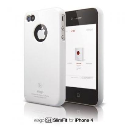 Elago S4 Slim Fit Case - поликарбонатов кейс за iPhone 4, черен, бял, жълт, розов  2