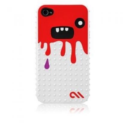CaseMate Monsta Case Red-White- чудовищен кейс за iPhone 4  2