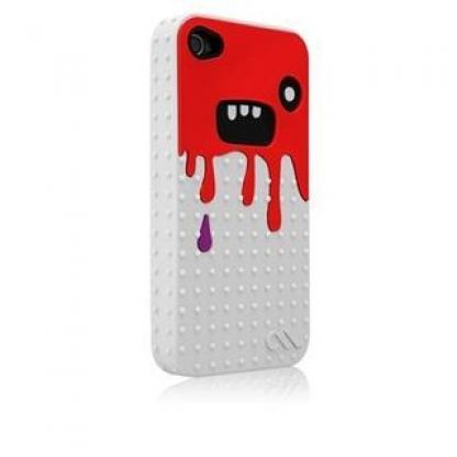 CaseMate Monsta Case Red-White- чудовищен кейс за iPhone 4  4