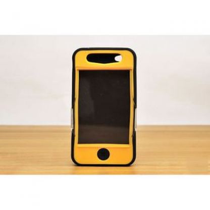 iSkin Revo 4 - хибриден кейс за iPhone 4 (черен-жълт)  2